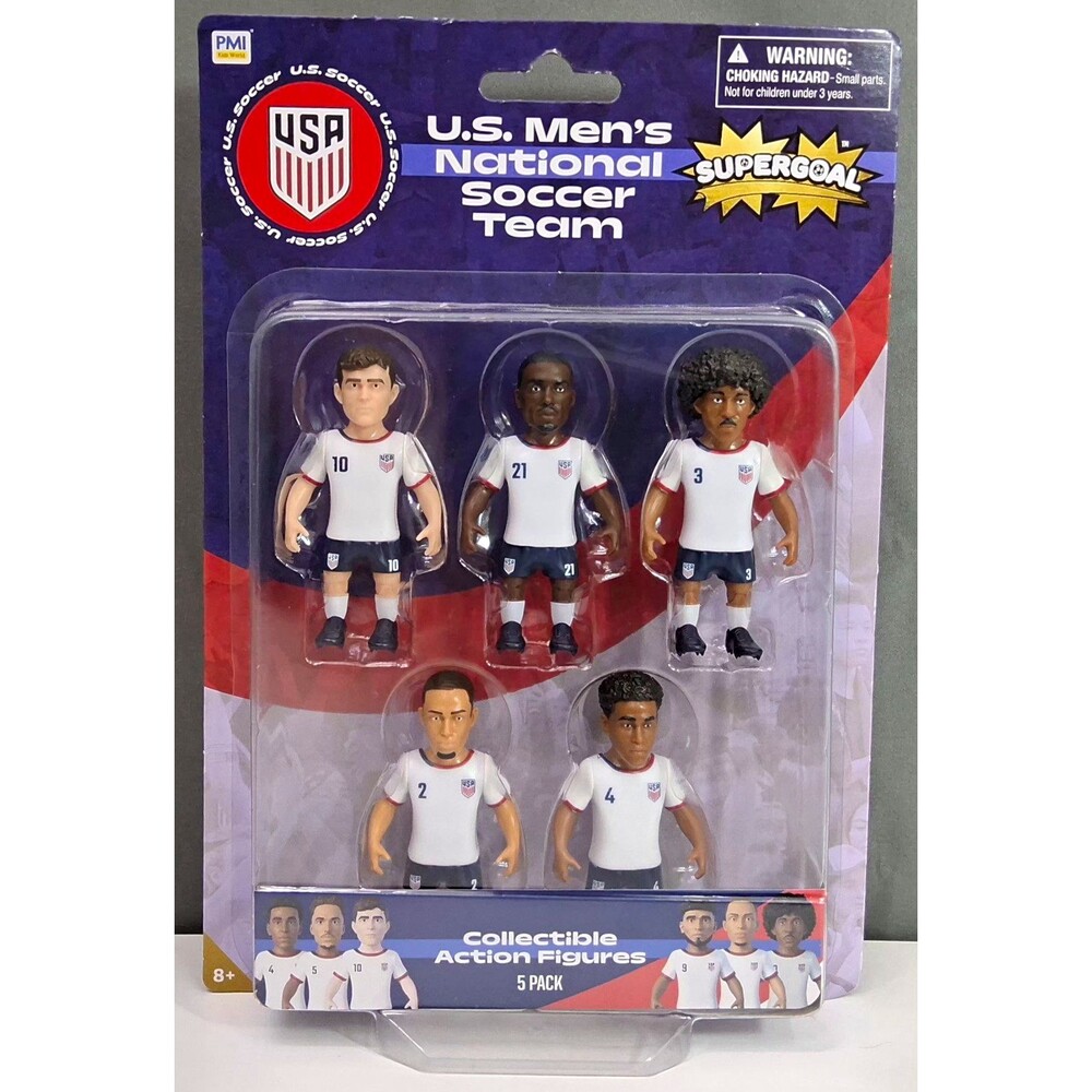 USMNT Supergoal 5-Pack Collectible Soccer Action Figures New